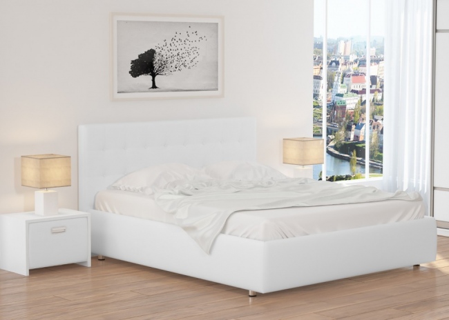 Мягкая двуспальная кровать Como 1 (Комо 1) с подъемным механизмом