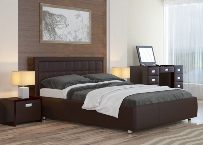 Двуспальная кровать Veda 2 (Веда 2) с встроенным основанием