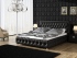 Кровать Como 6 черная экокожа 