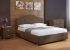 Кровать Como 7 рогожка коричневая ткань