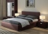 Кровать Como 3 коричневая экокожа