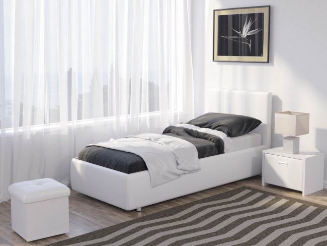 Мягкая односпальная кровать Como 3 (Комо 3) с подъемным механизмом