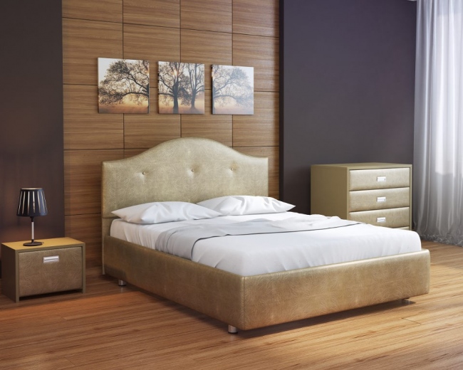 Двуспальная кровать Veda 7 (Веда 7) с встроенным основанием