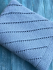 Плед вязанный шерстяной Диагональ Серо-голубой